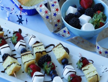 Orange Pound Cake Skewers