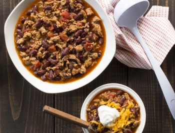 Slow Cooker Turkey Taco Chili