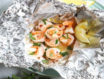 Shrimp Scampi Foil Packets