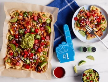 Vegan BBQ Jackfruit Nachos